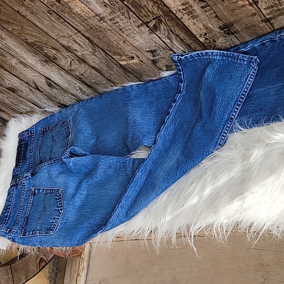 Jordache vintage 90s boot cut  high waist jeans women's size 7/8 Blue - Picture 4 of 14